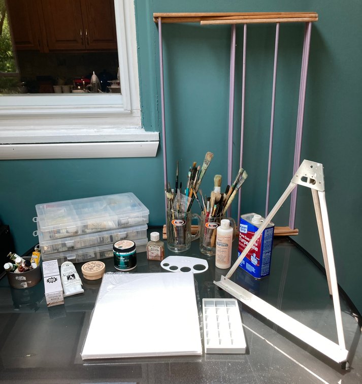 Lot of Painting Supplies
