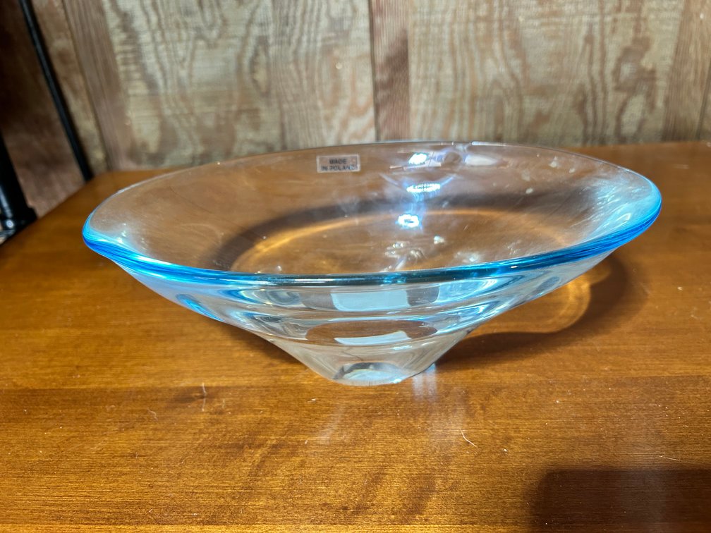 Crystal Oval Bowl Made in Poland 10"