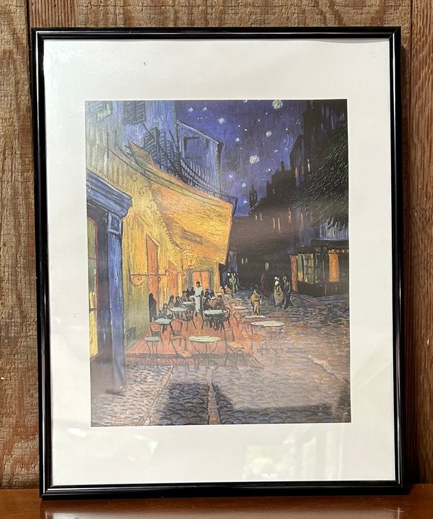Van Gogh "Cafe Terrace at Night" print 14x11