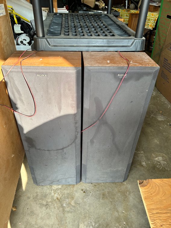 Vintage Sony Speakers -  untested