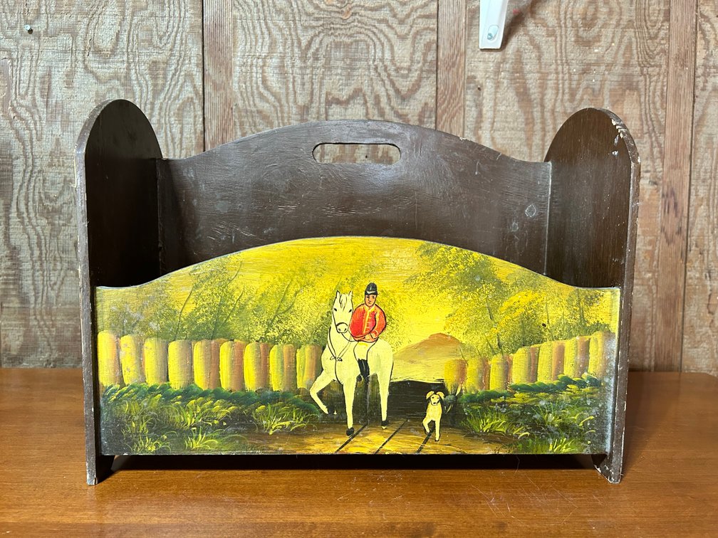 Hand Painted Magazine Holder