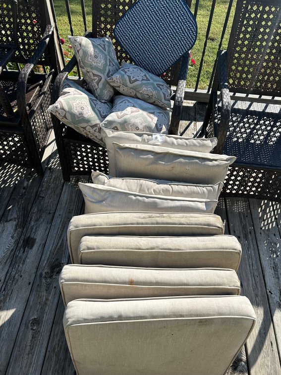 Outdoor Pillows and Patio Chair Pads