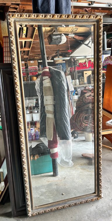 Large Beveled Mirror 64x29