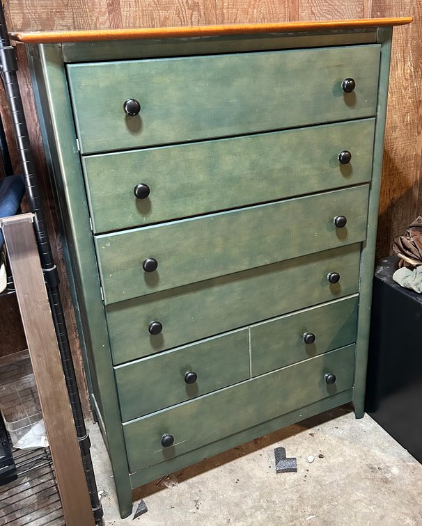 Green Chest of Drawers