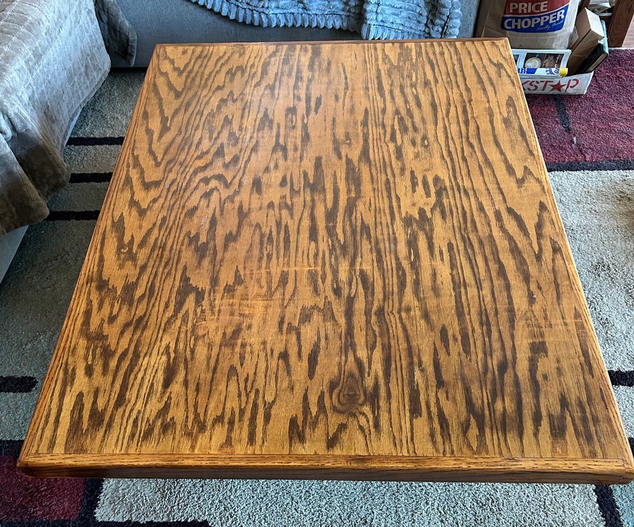 Wood Coffee Table with 2 Matching End Tables