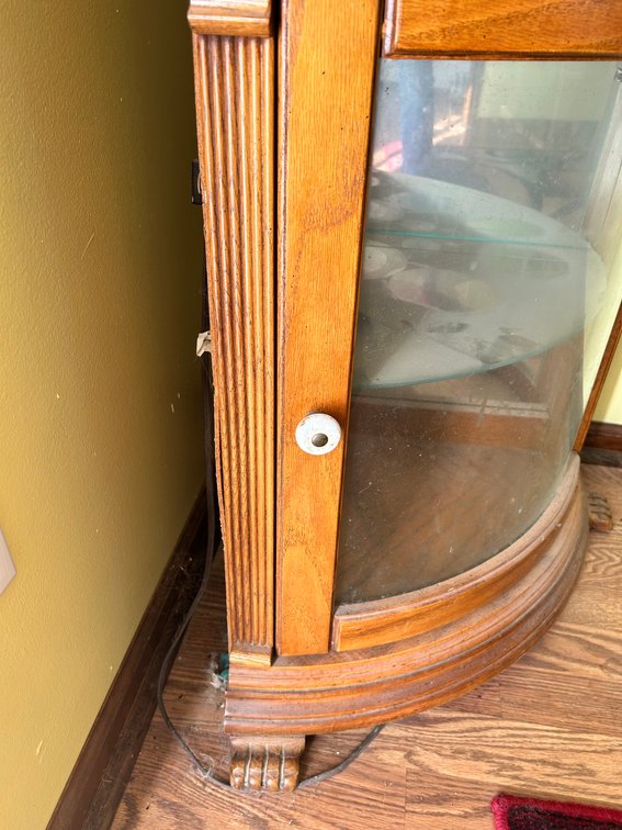 Lighted Corner Curio Cabinet 76x24