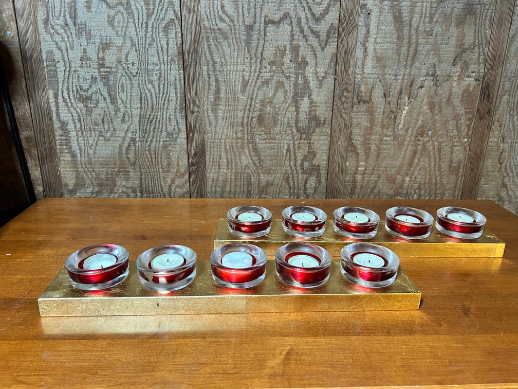 Christmas Votives with Stands