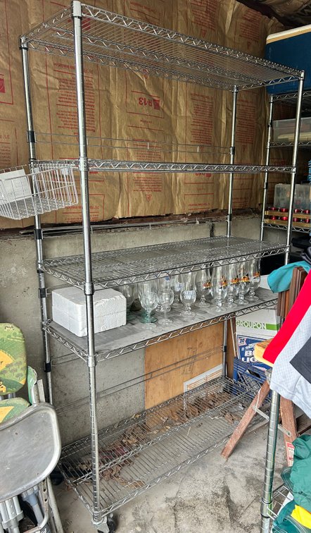 Commercial Kitchen Shelving - 76x48x18 - LOT A