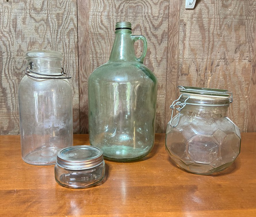 Glass Jars & Jug