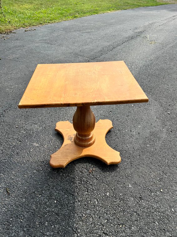 Square Wood Accent Table 20x20x23