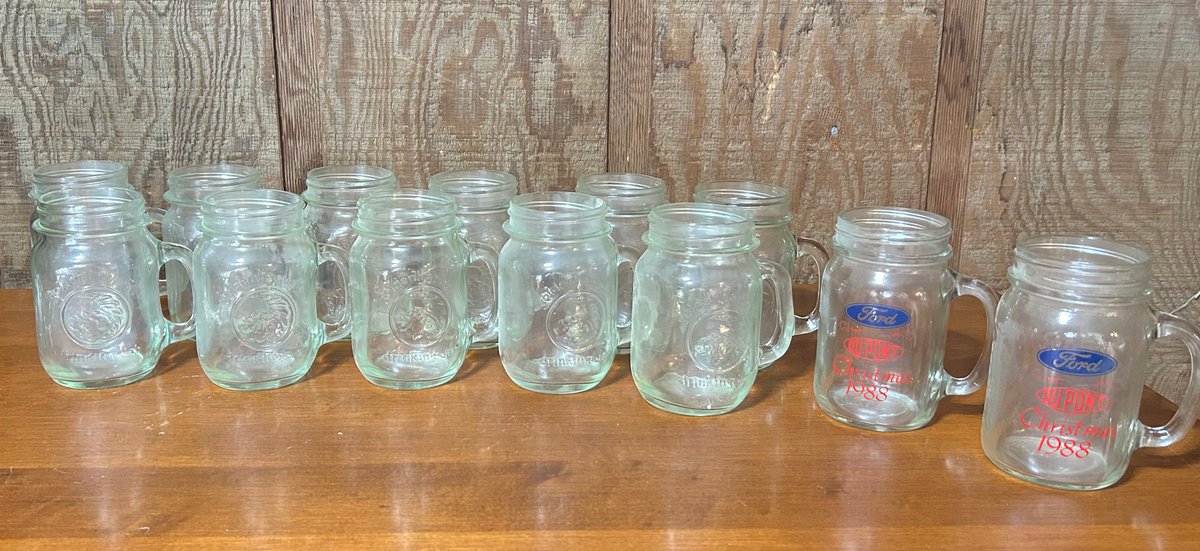 11 Golden Harvest and 2 Ford Drink Jars