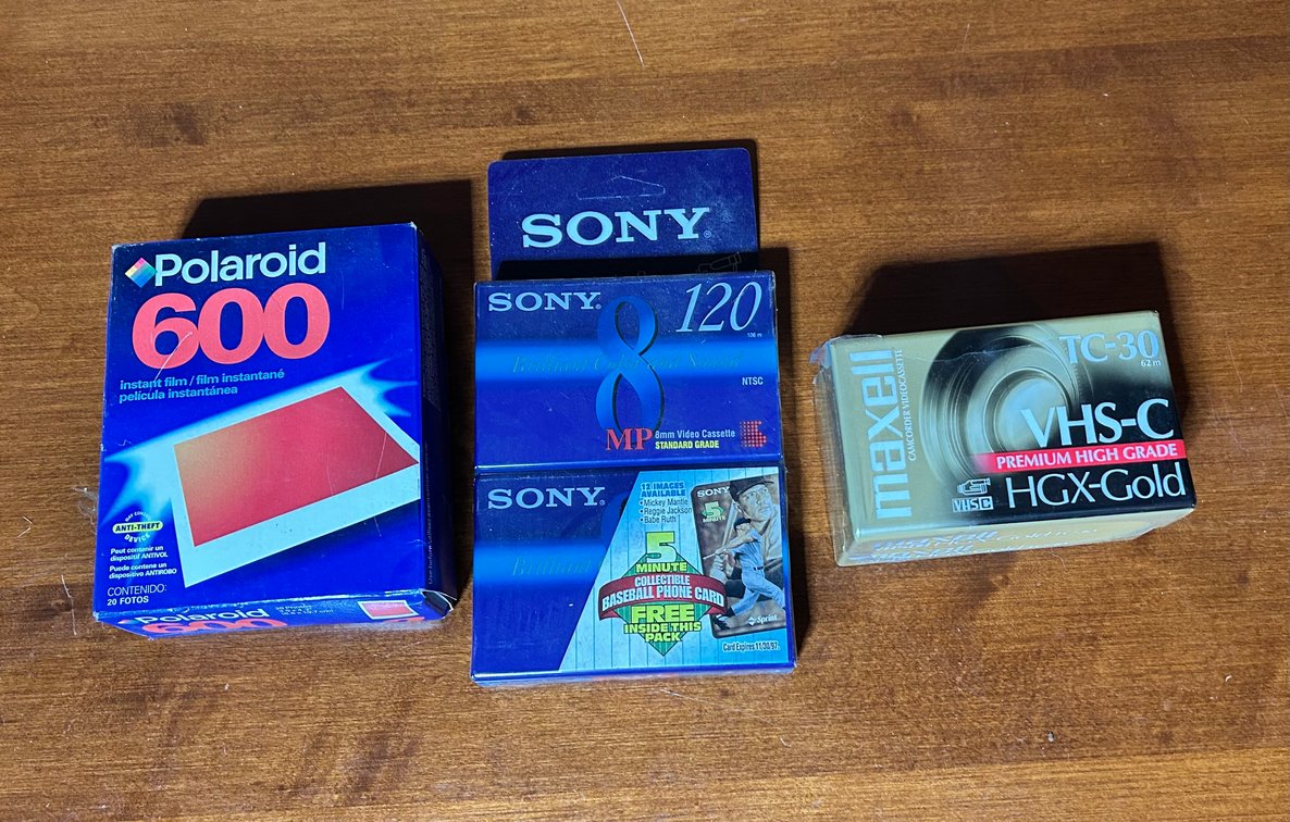 Vintage Polaroid & Video Camera Film