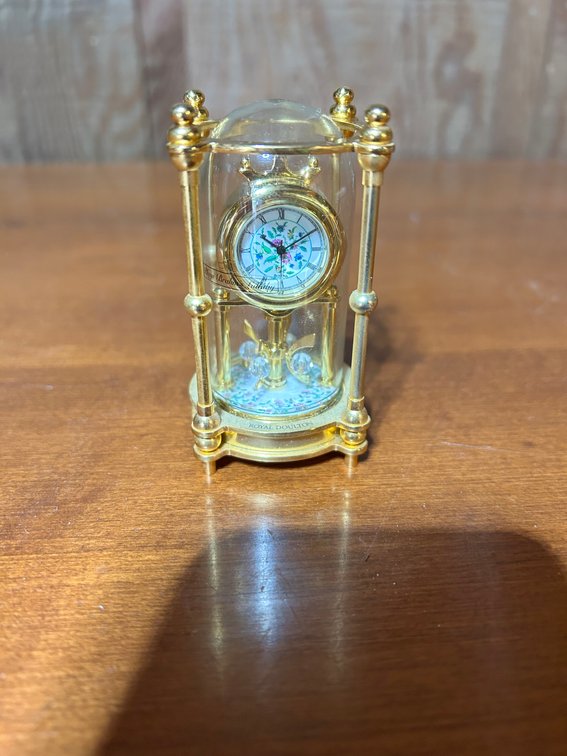 Bulova Royal Doulton B0007 Carriage-Style Mini Clock