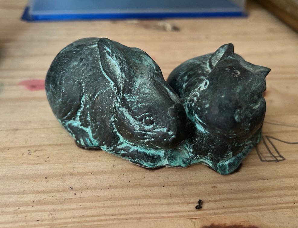 Ethan Allen Cast Iron Bunnies