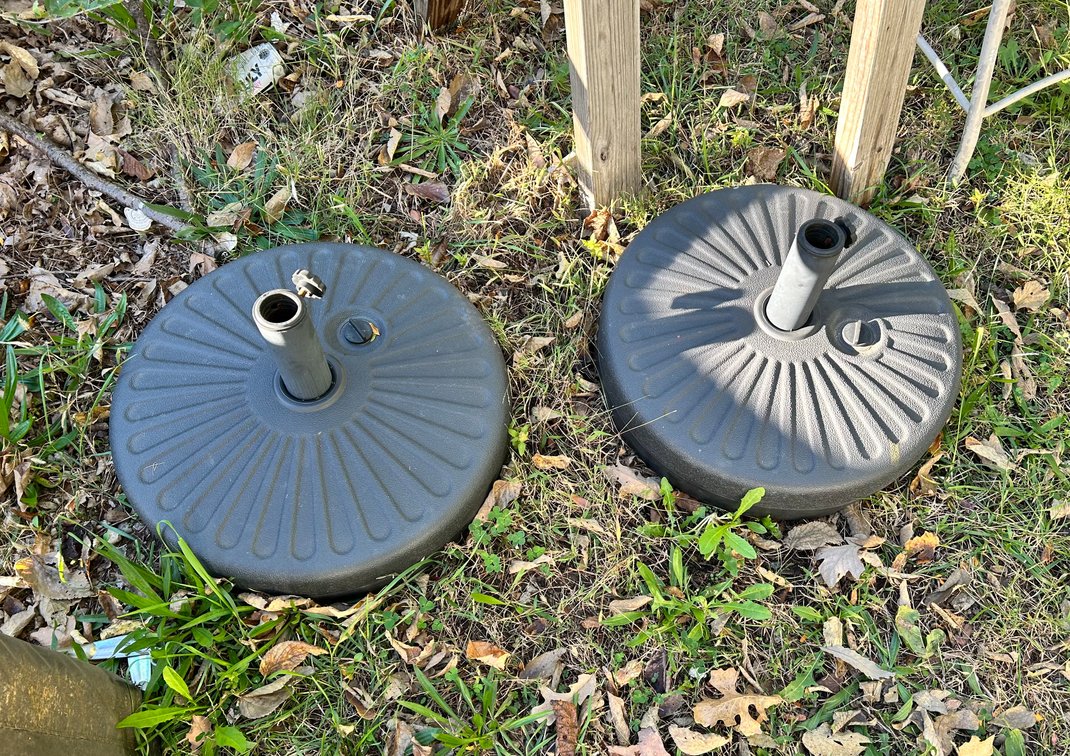2 Patio Umbrella Holders