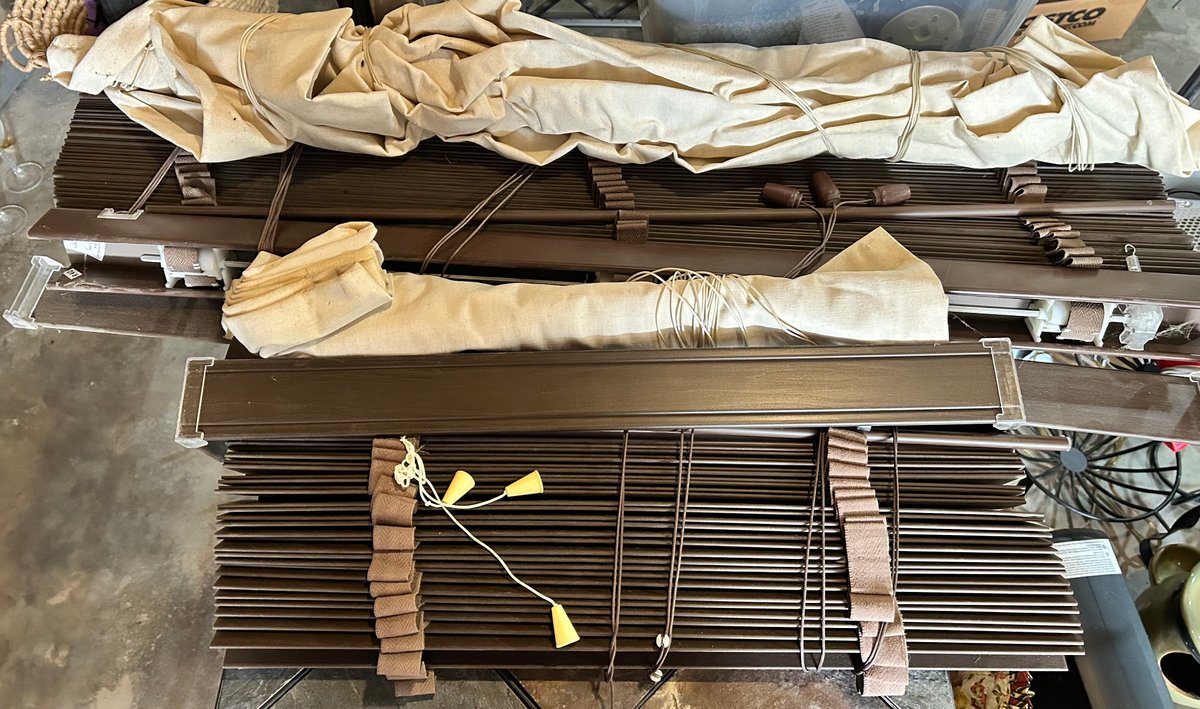 Vintage Brown Vinyl Shades