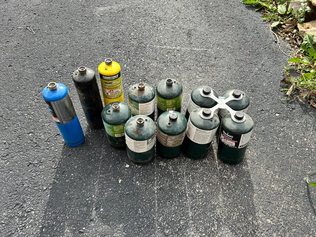 Lot of Propane Bottles