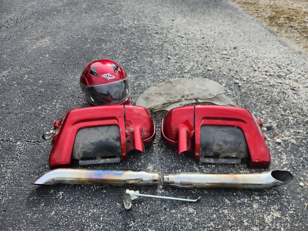 Motorcycle Parts and Helmet