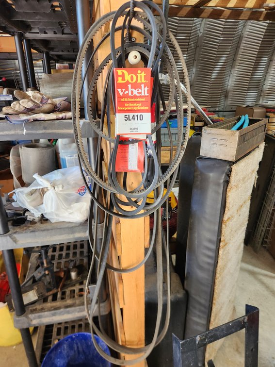 Lot of V-Belts, Assortment of Model Types