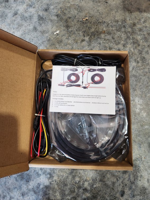 LED Running Board Light Strip Kit for License Plates