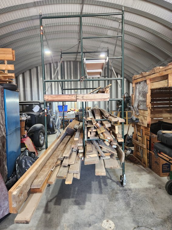 12ft Scaffolding ONLY. No Tools Needed To Disassemble.