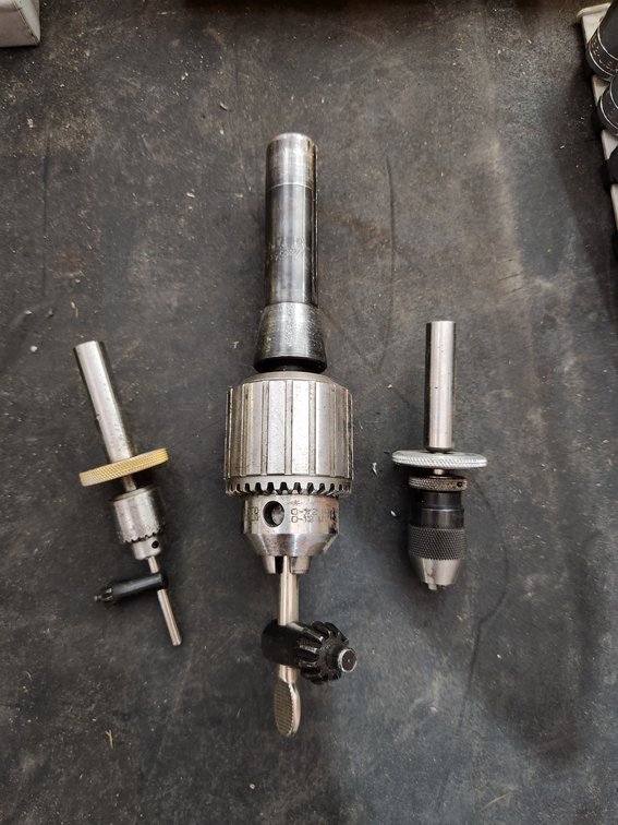 Keyed Drill Chuck w/ Integrated Arbor/Shank