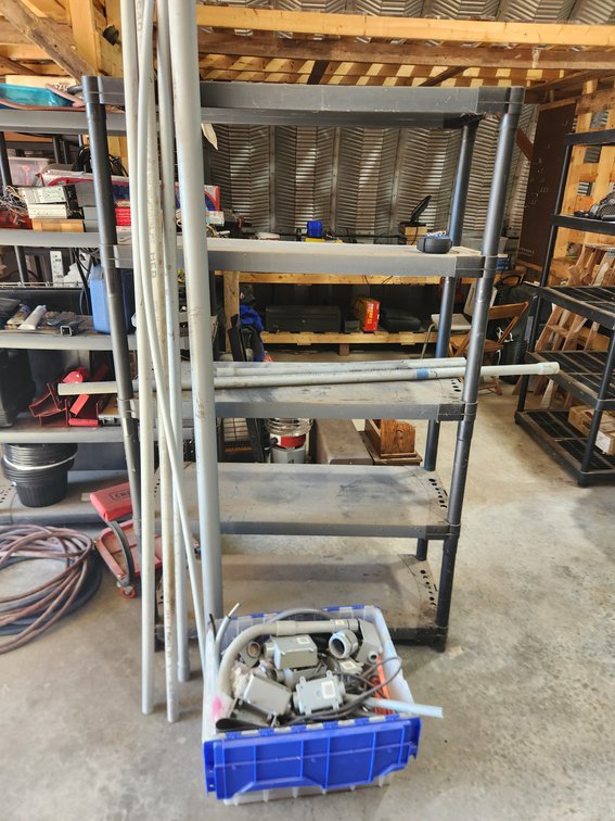 Lot of Conduit Pipes and Electrical Boxes.