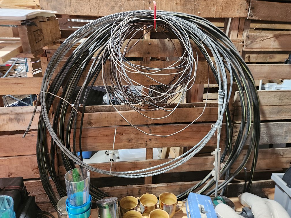Lot of Shop Wire; Steel Wire, Electical Wire. Unknown Amounts or Gauges.
