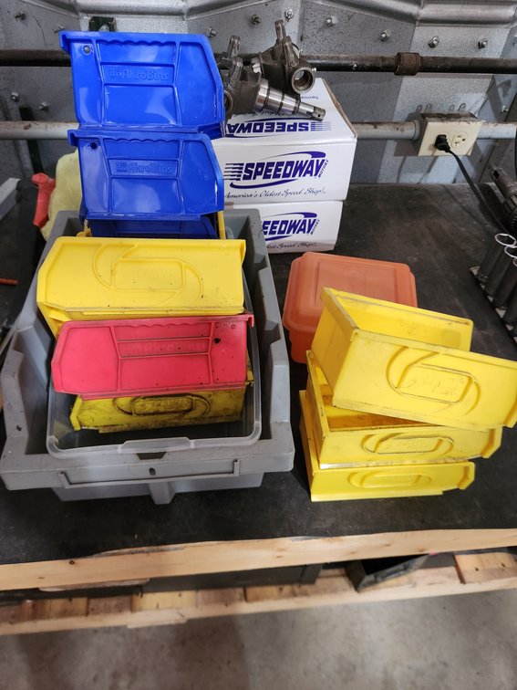 Lot of Small Tool Bins