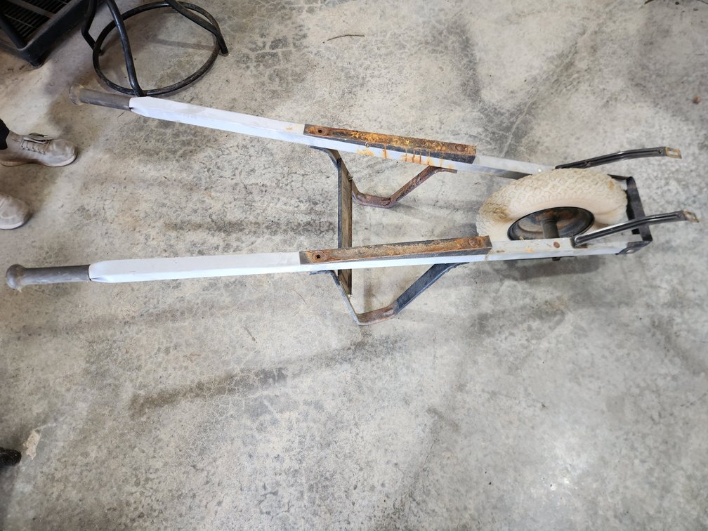 Wheelbarrow Frame, Needs Bucket