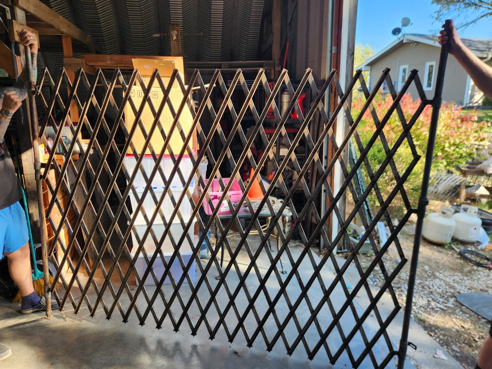 HEAVY GATE BRING HELP Heavy Duty Accordion Security Gate. Two Gates
