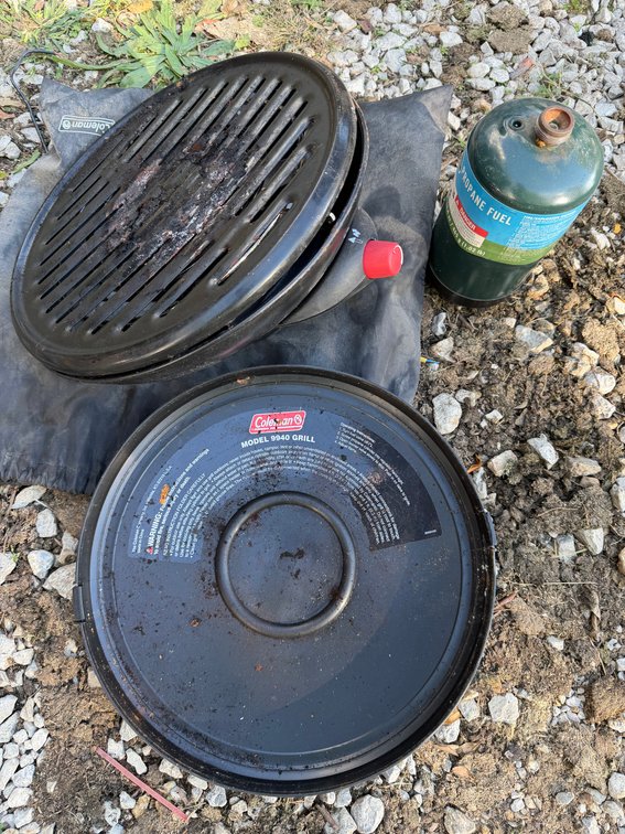 Coleman portable propane grill