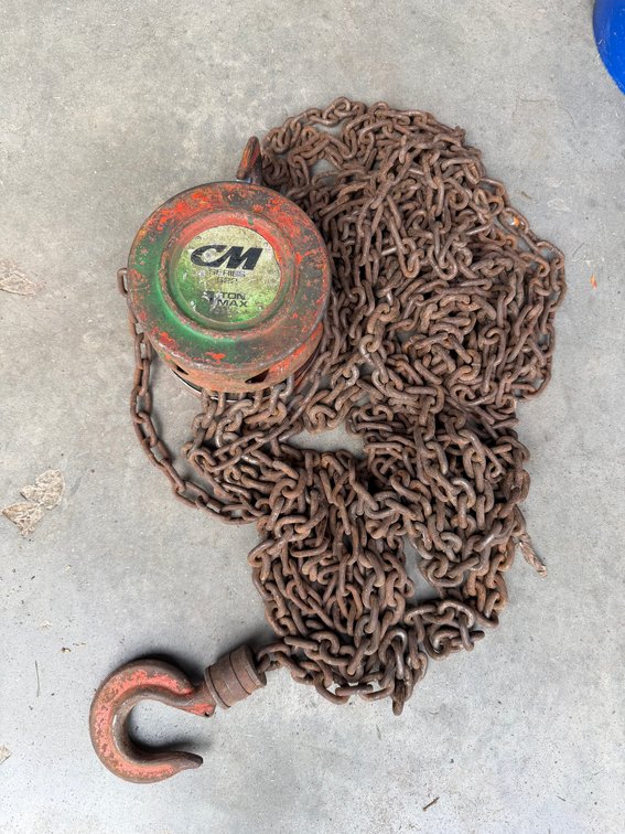 Pulley and chain w/ hook