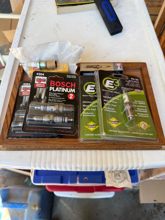 Lot of spark plugs