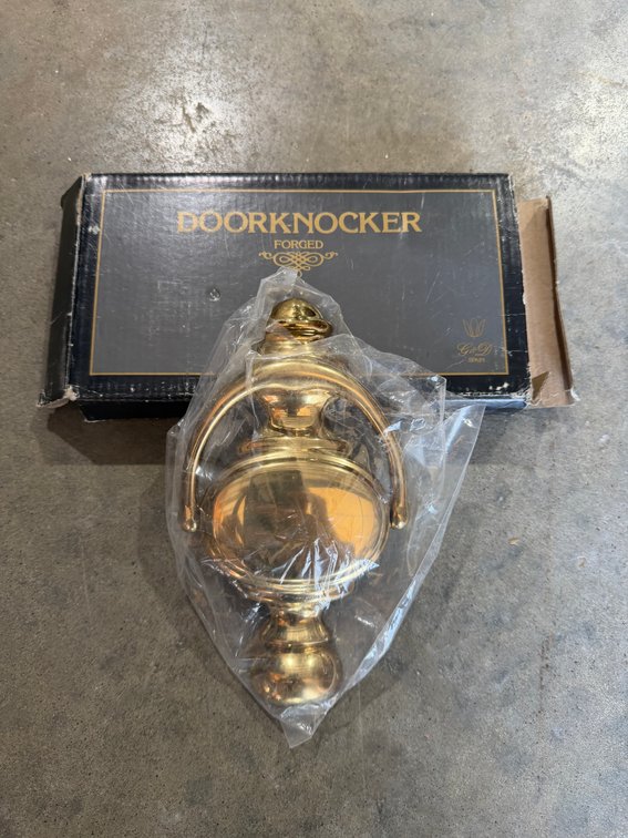 Brass door knocker