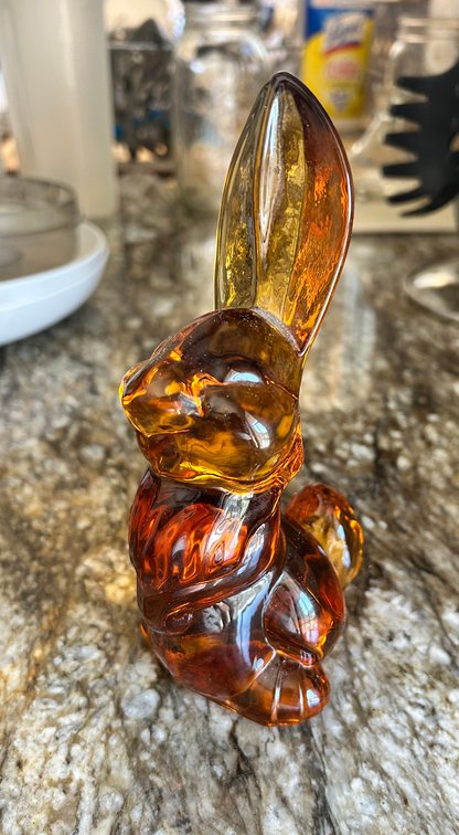 Vintage Viking "Thumper" Bunny Glass Figurine