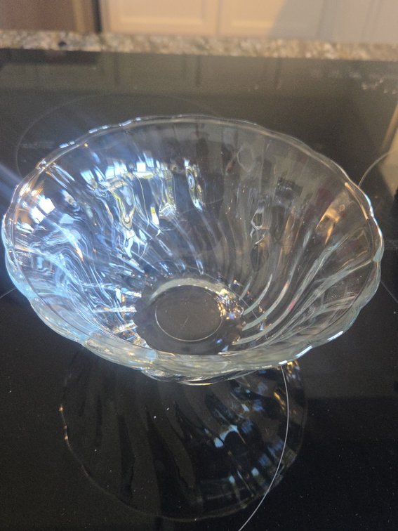 Crystal Swirl Serving Bowl/Dish