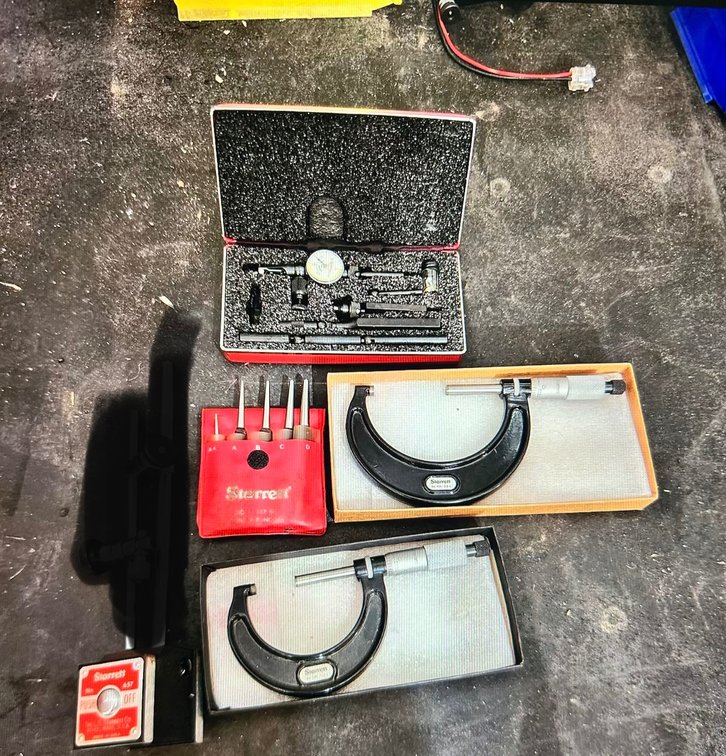 Lot of Starrett Tools