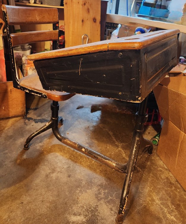 Vintage School Desk with Lift Top