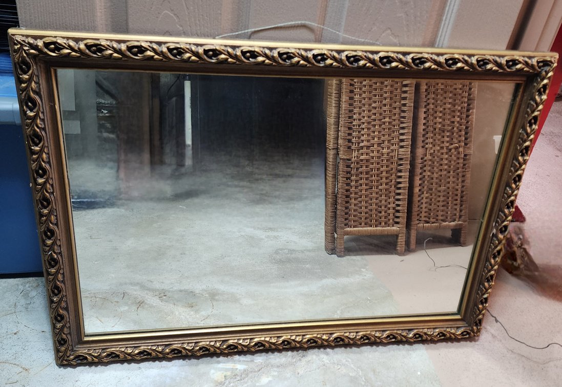 Large Wall Mirror, 33"x24"h 