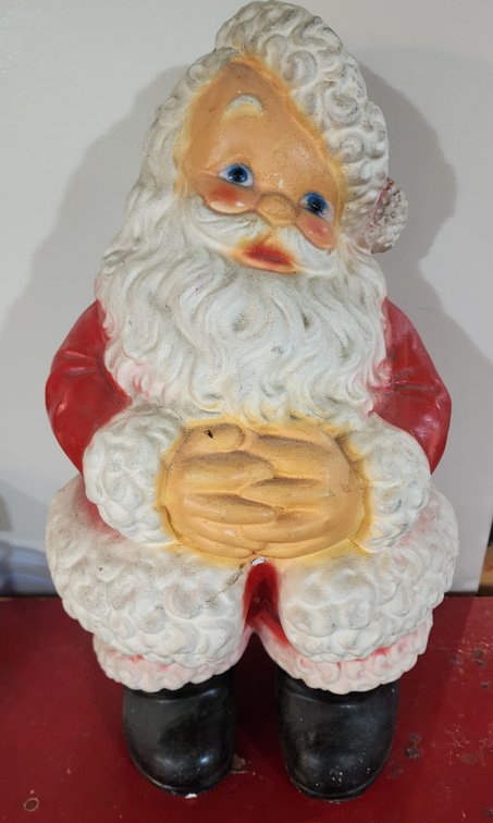 Blow Mold Santa Bank 20"h