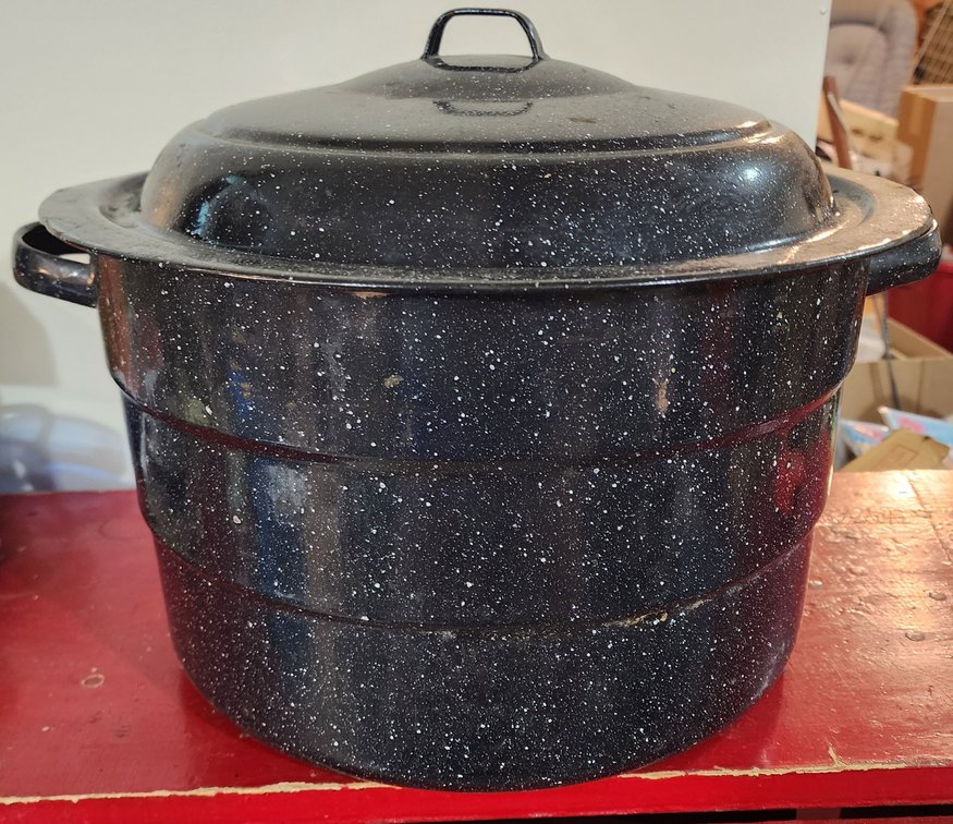 Speckled Enamel Canning Pot 