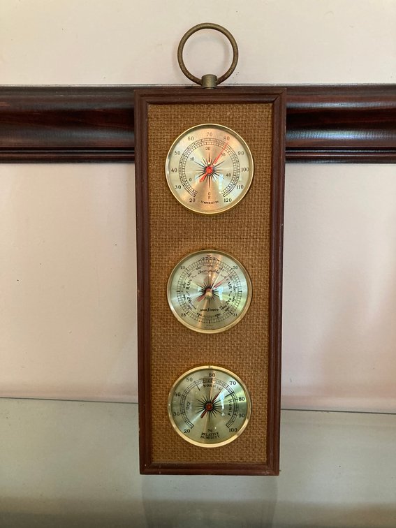 Vintage Wall Mount Weather Station 14"