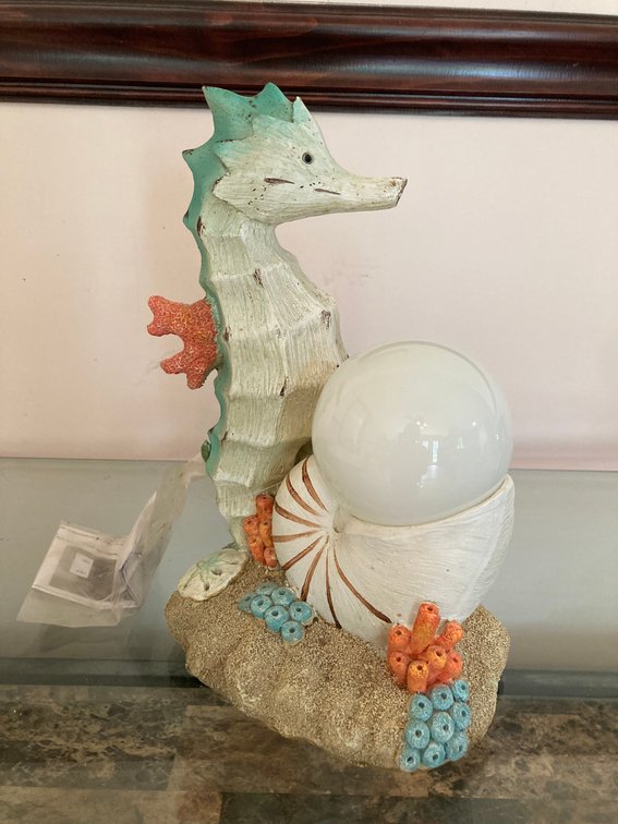 Seahorse Night Light, 10"