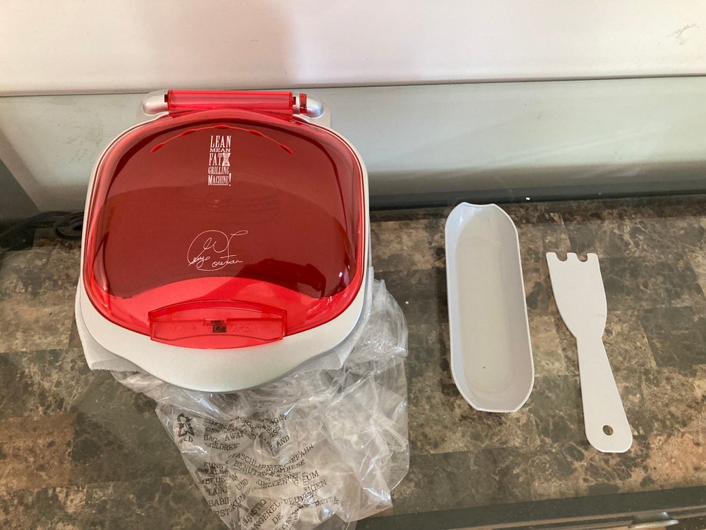 George Forman Lean Mean Fat Grilling Machine, new