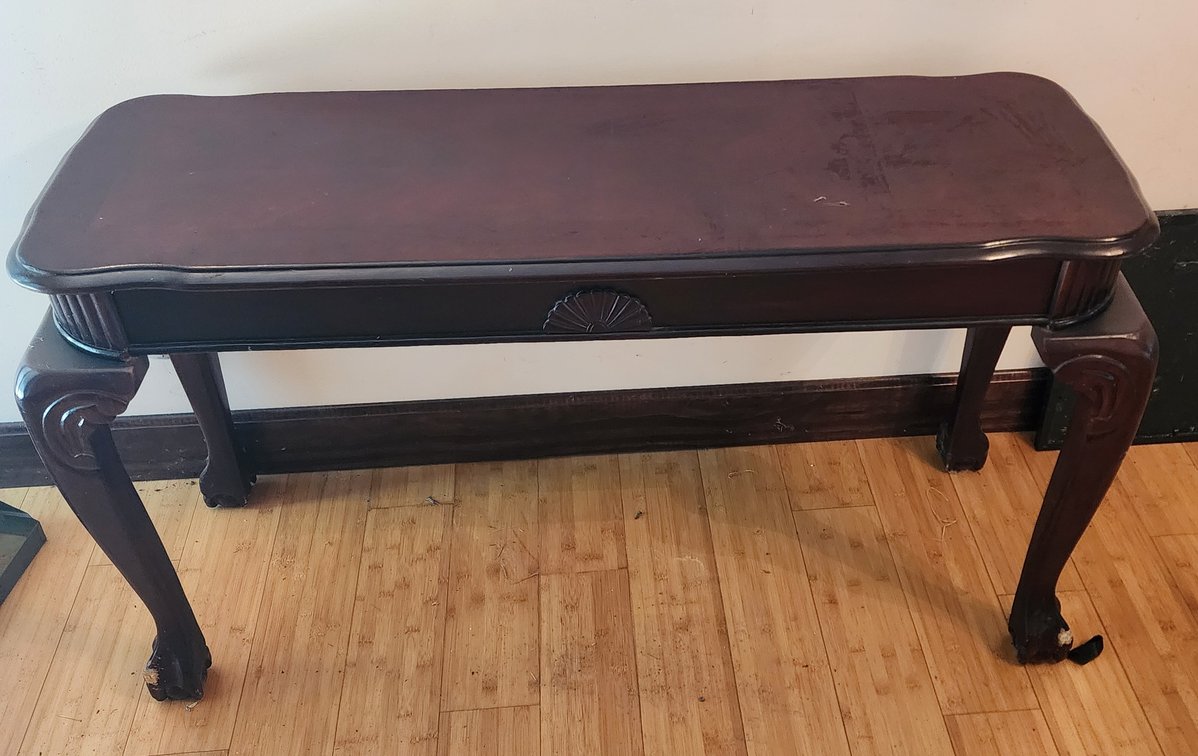 Wood Entry Table, 48x16x28h