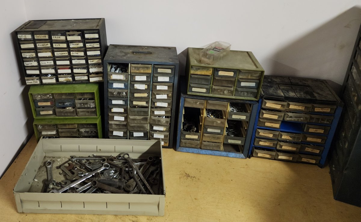 Lot of Various Parts Cabinets