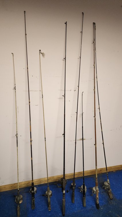 Lot of 8 Fishing Rods 