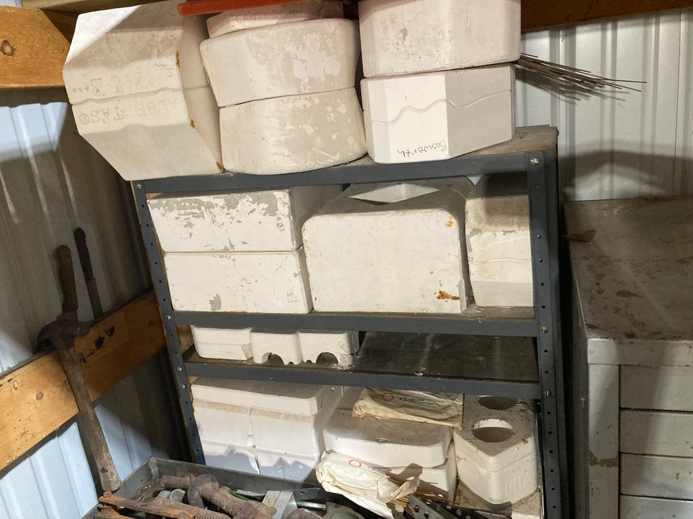 Large Lot of Assorted Ceramic Slip Molds