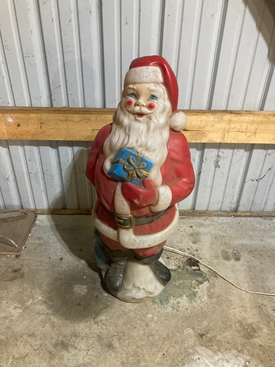36" Lighted Santa Blow Mold